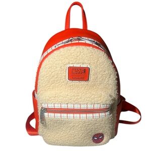 Loungefly Disney Marvel Spider-Man Faux Fur Mini Backpack